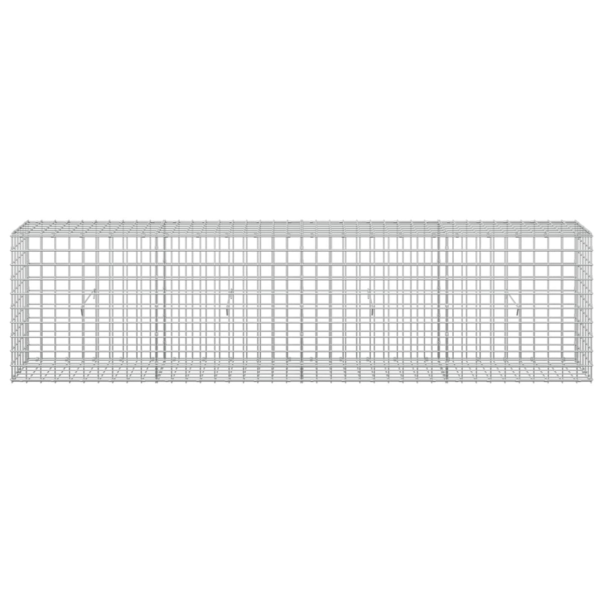 Γκαμπιόν με σύρμα 5 mm και πλέγμα 5x5 cm 200x30x50 εκ - Pakobazaar