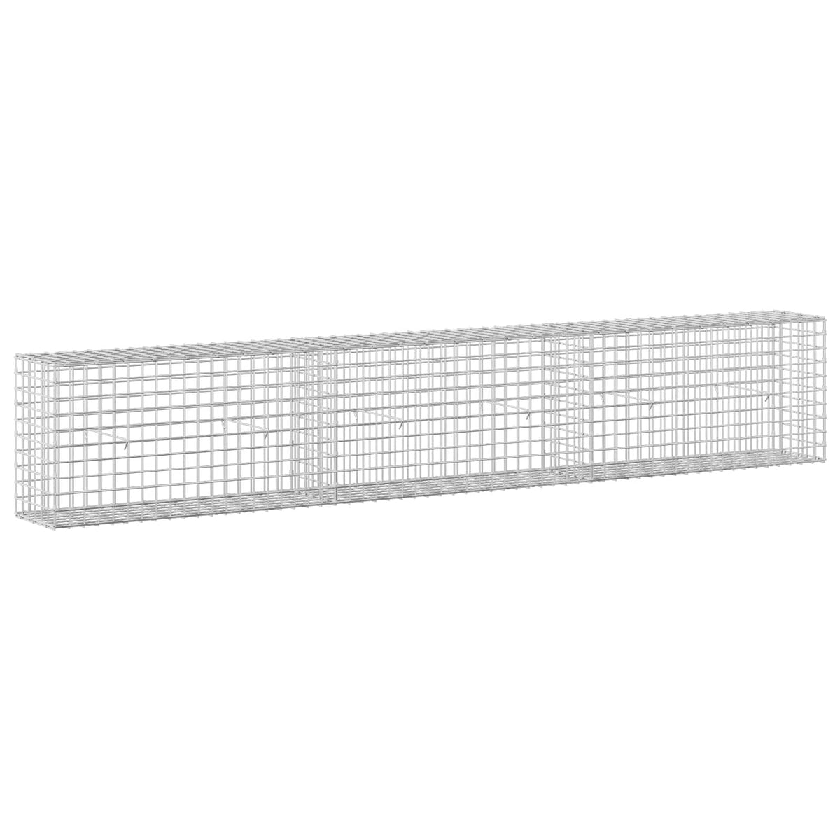 Γκαμπιόν με σύρμα 5 mm και πλέγμα 5x5 cm 300x30x50 εκ - Pakobazaar