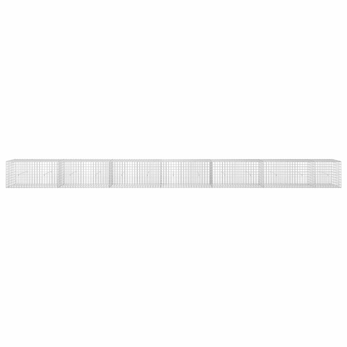 Γκαμπιόν με σύρμα 5 mm και πλέγμα 5x5 cm 650x30x50 εκ. - Pakobazaar