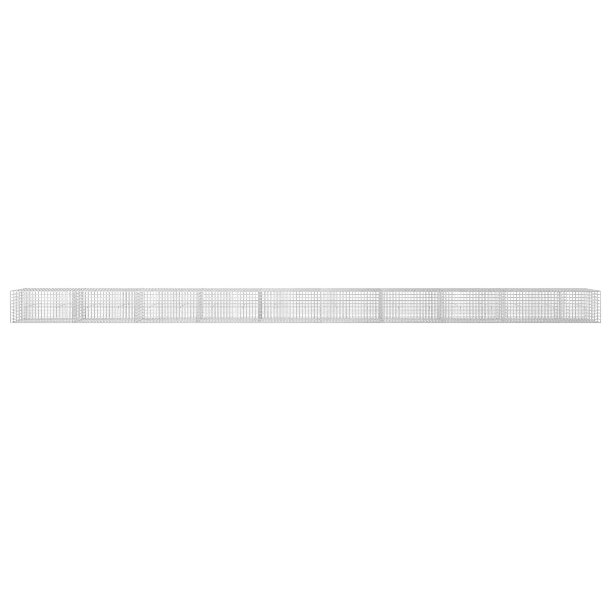 Γκαμπιόν με σύρμα 5 mm και πλέγμα 5x5 cm 950x30x50 εκ. - Pakobazaar