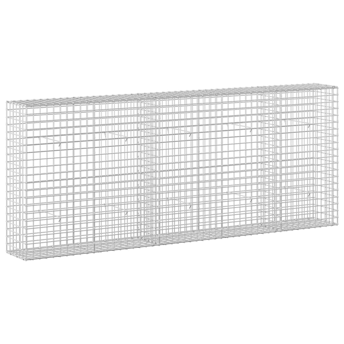 Γκαμπιόν με σύρμα 5 mm και πλέγμα 5x5 cm 250x30x100 εκ - Pakobazaar