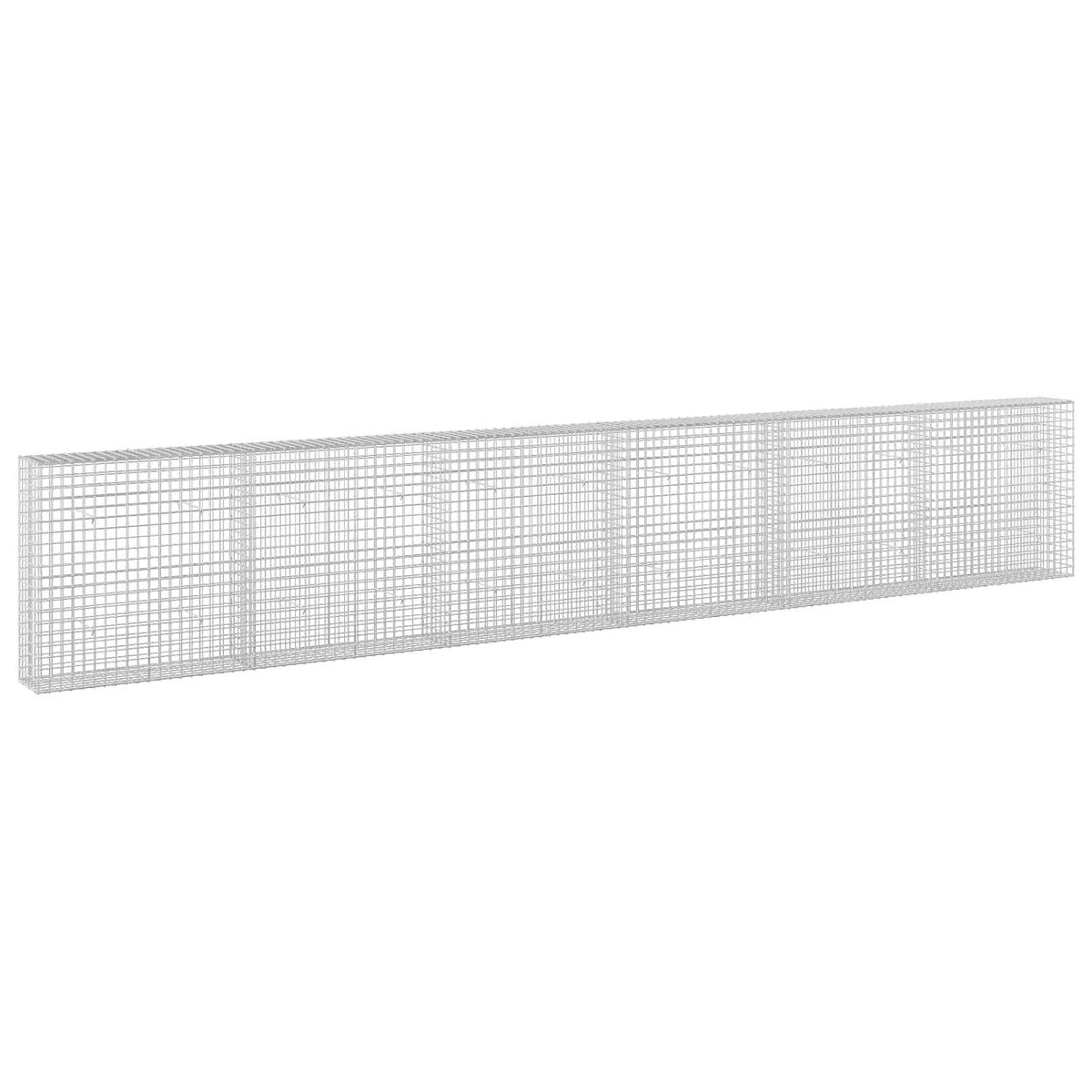 Γκαμπιόν με σύρμα 5 mm και πλέγμα 5x5 cm 600x30x100 εκ - Pakobazaar