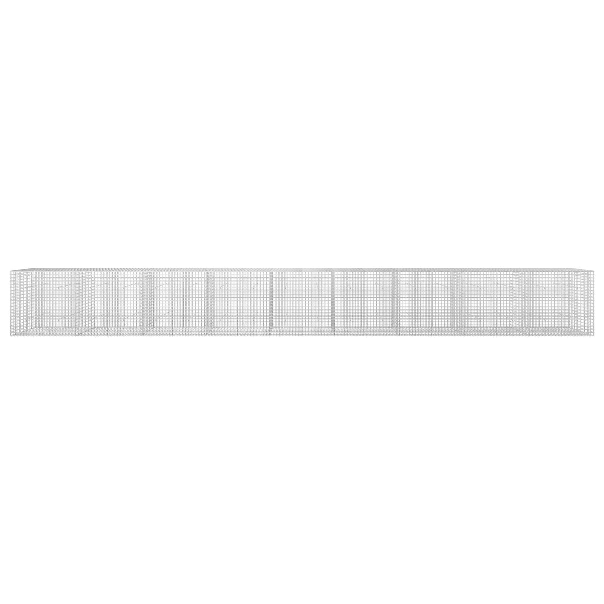 Γκαμπιόν με σύρμα 5 mm και πλέγμα 5x5 cm 900x30x100 εκ - Pakobazaar