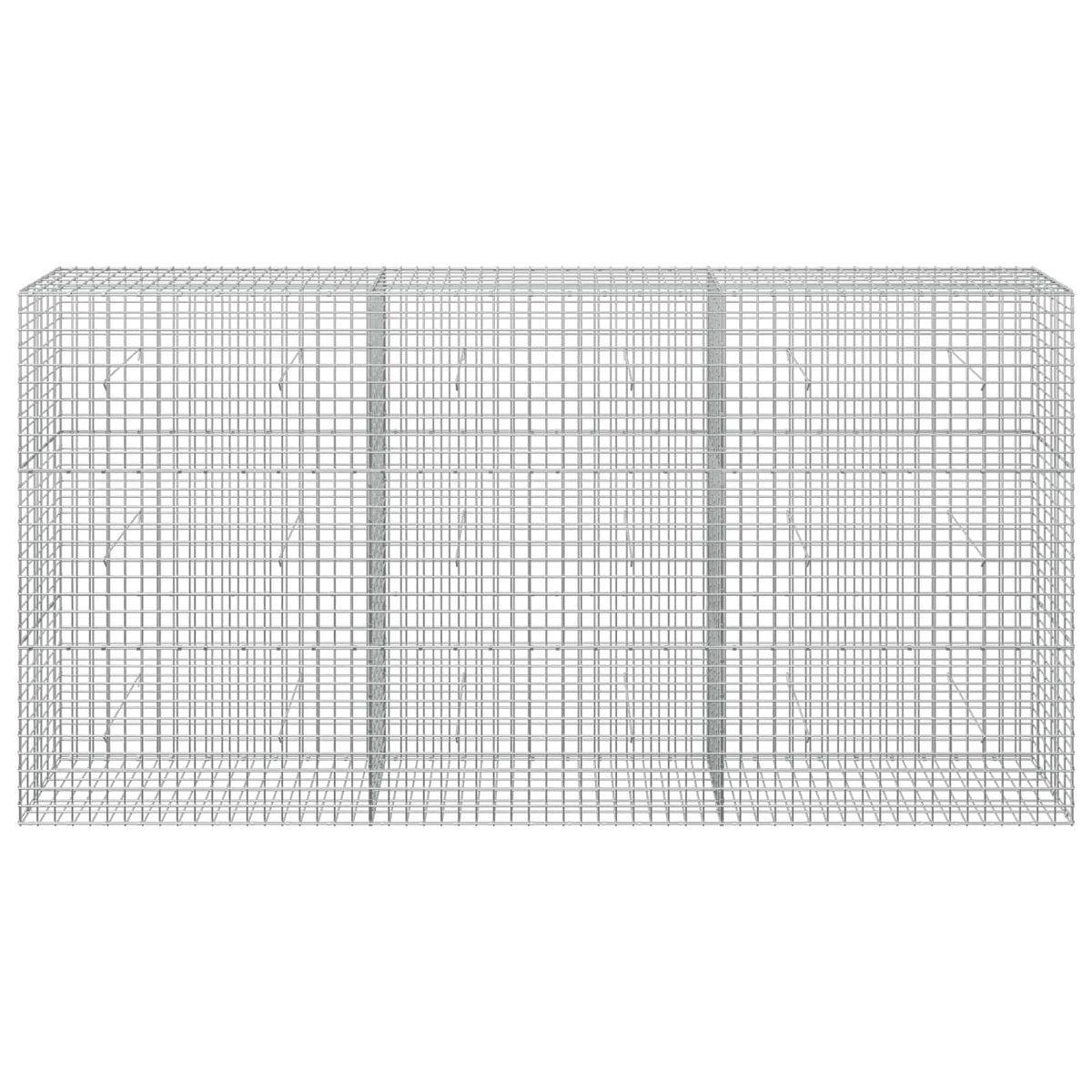 Γκαμπιόν με σύρμα 5 mm και πλέγμα 5x5 cm 300x30x150 εκ - Pakobazaar