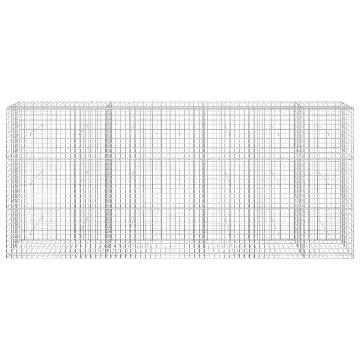 Γκαμπιόν με σύρμα 5 mm και πλέγμα 5x5 cm 350x30x150 εκ. - Pakobazaar