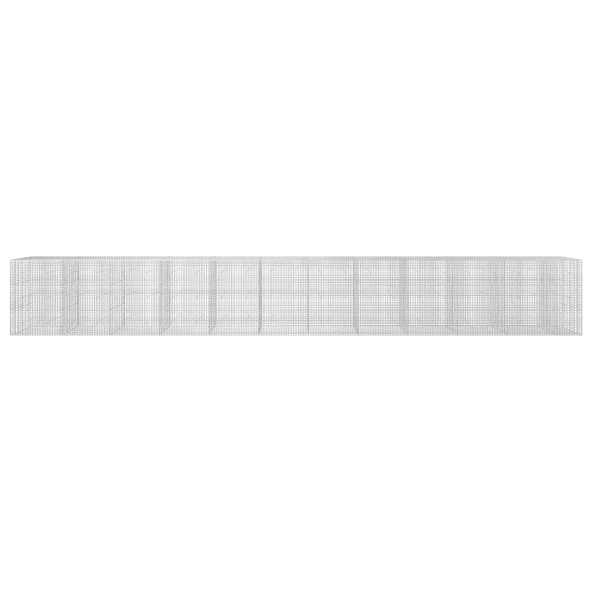 Γκαμπιόν με σύρμα 5 mm και πλέγμα 5x5 cm 1150x30x150 εκ - Pakobazaar