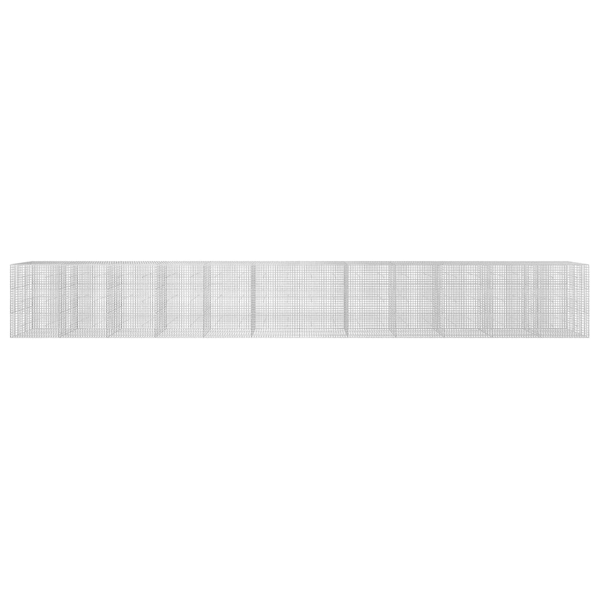Γκαμπιόν με σύρμα 5 mm και πλέγμα 5x5 cm 1200x30x150 εκ