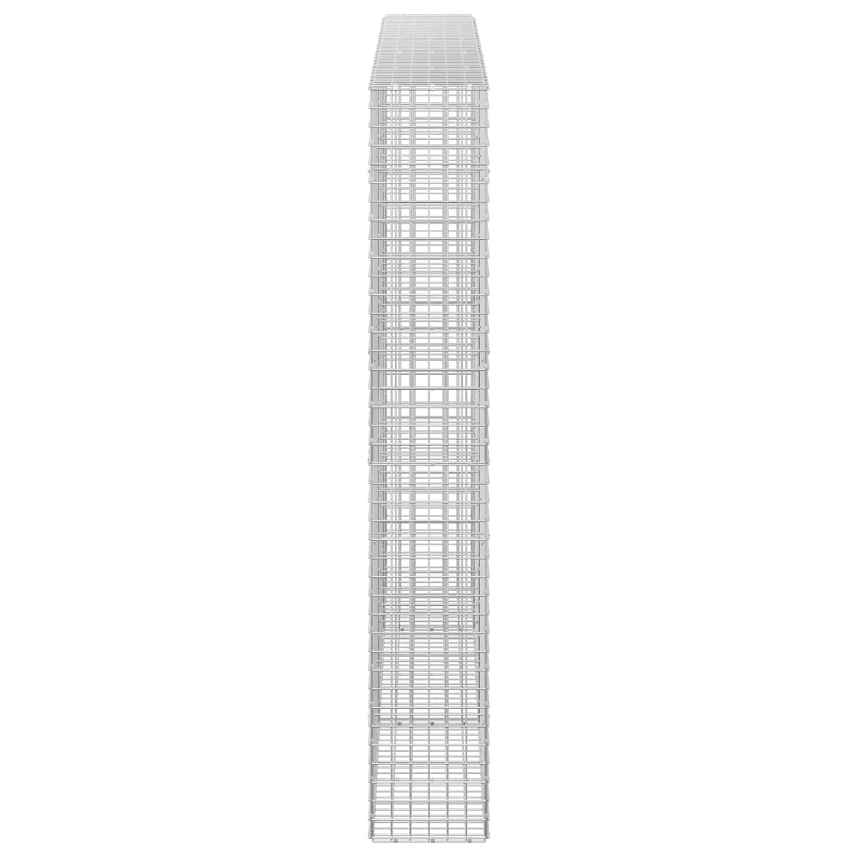 Γκαμπιόν με σύρμα 5 mm και πλέγμα 5x5 cm 250x30x200 εκ. - Pakobazaar