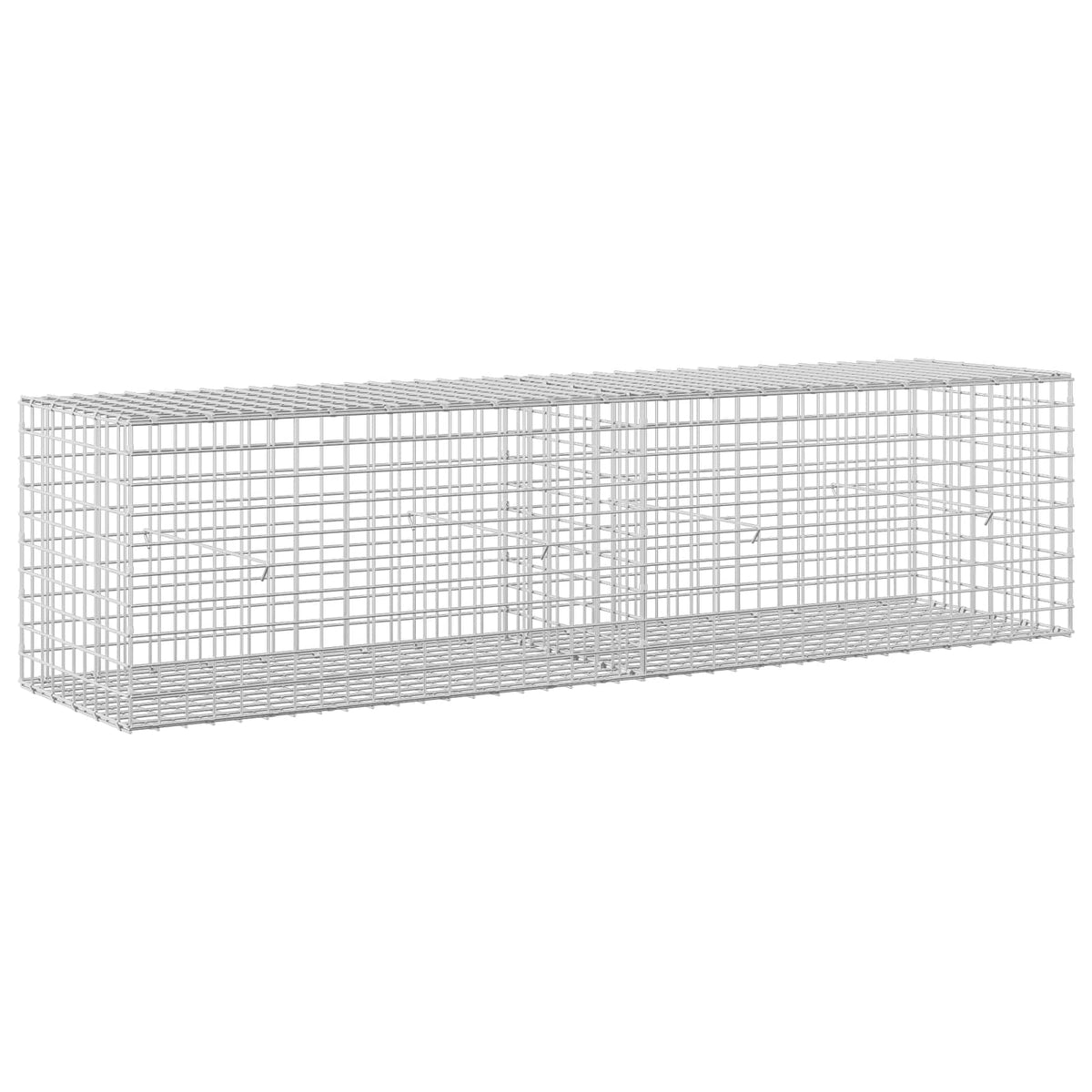 Γκαμπιόν με σύρμα 5 mm και πλέγμα 5x5 cm 200x50x50 εκ - Pakobazaar