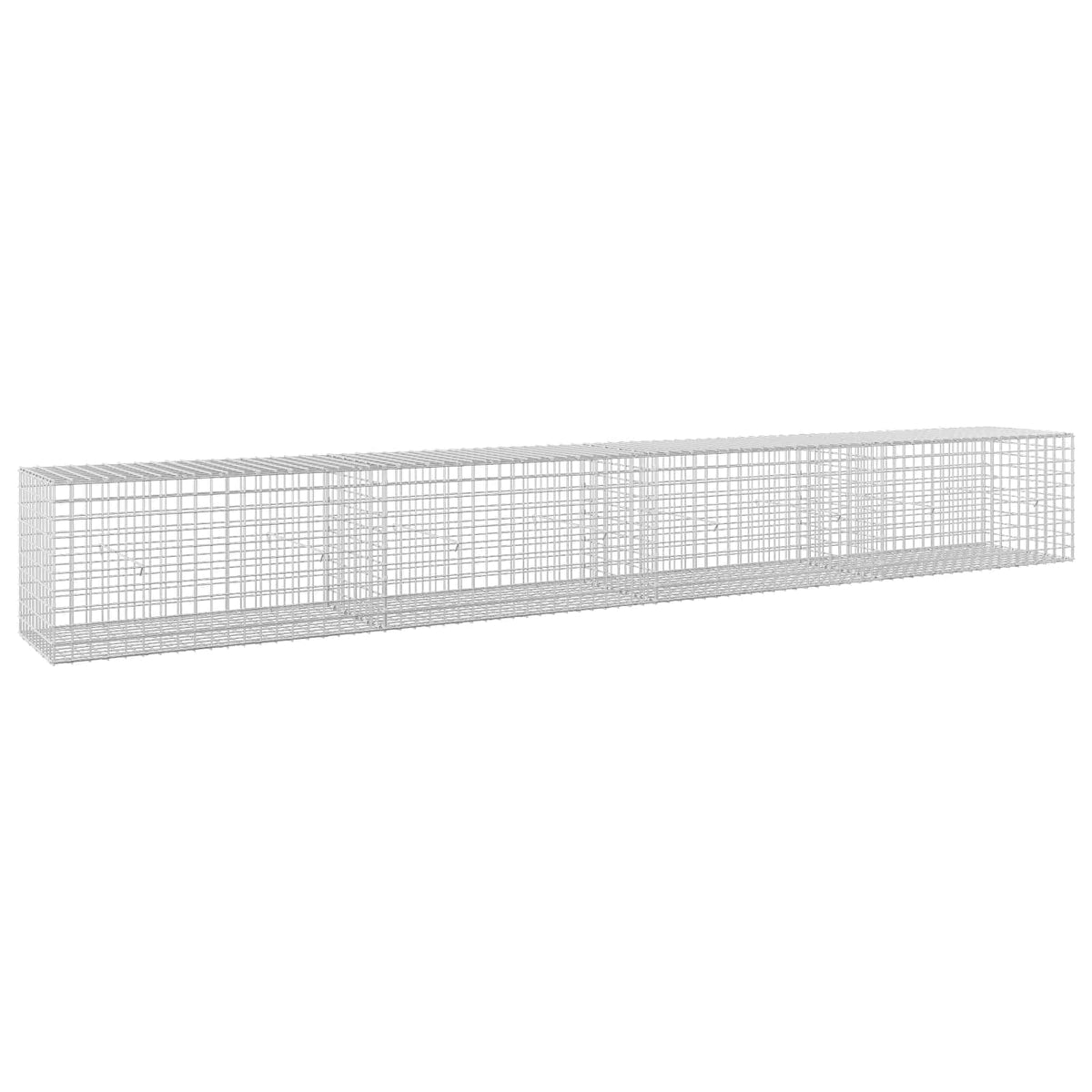 Γκαμπιόν με σύρμα 5 mm και πλέγμα 5x5 cm 400x50x50 εκ - Pakobazaar