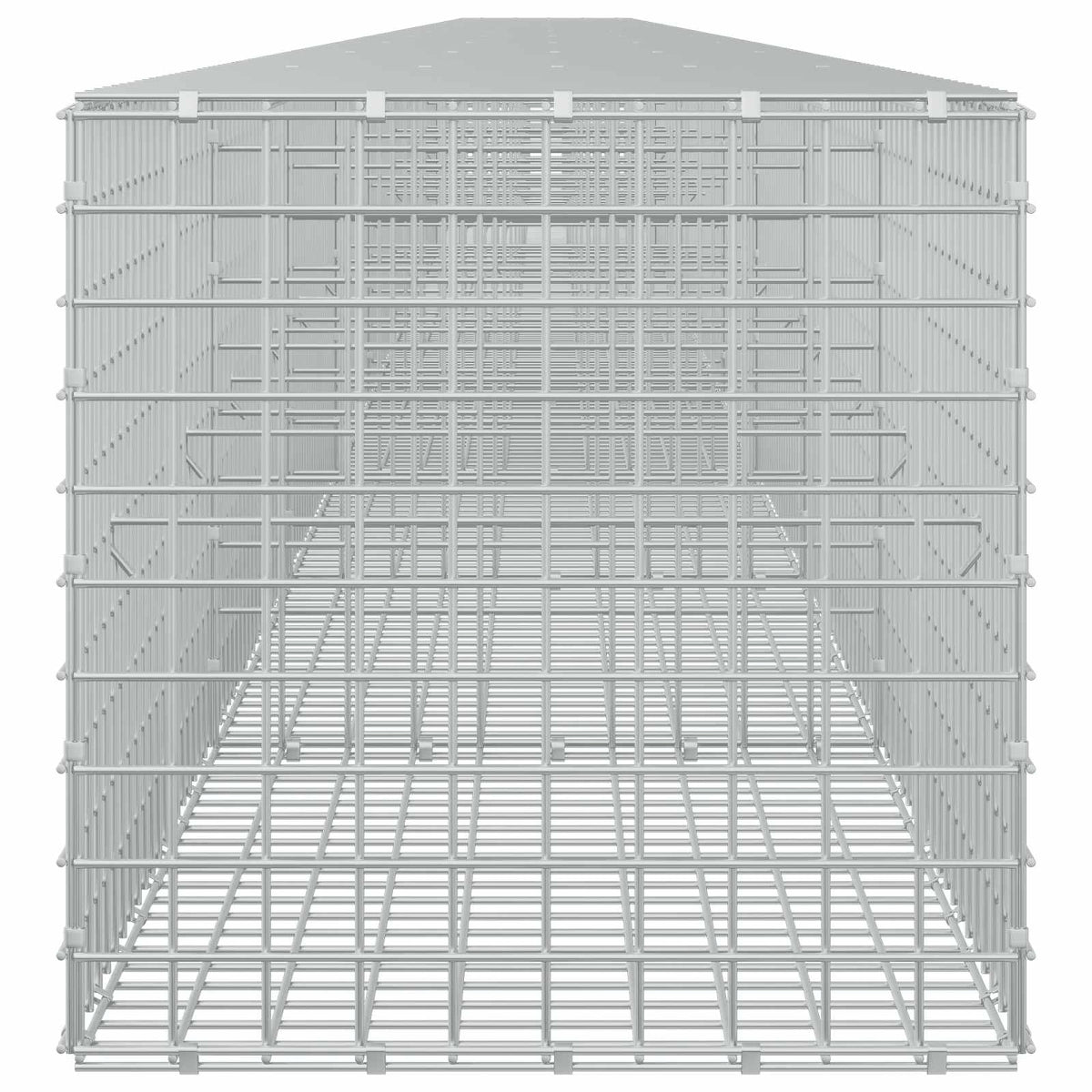 Γκαμπιόν με σύρμα 5 mm και πλέγμα 5x5 cm 1100x50x50 εκ - Pakobazaar