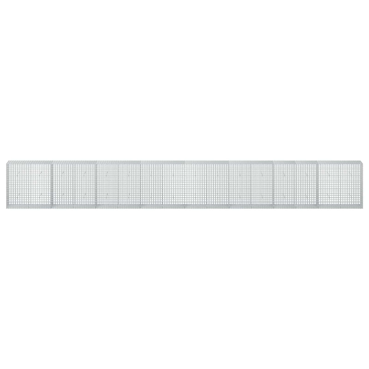 Γκαμπιόν με σύρμα 5 mm και πλέγμα 5x5 cm 800x50x100 εκ - Pakobazaar