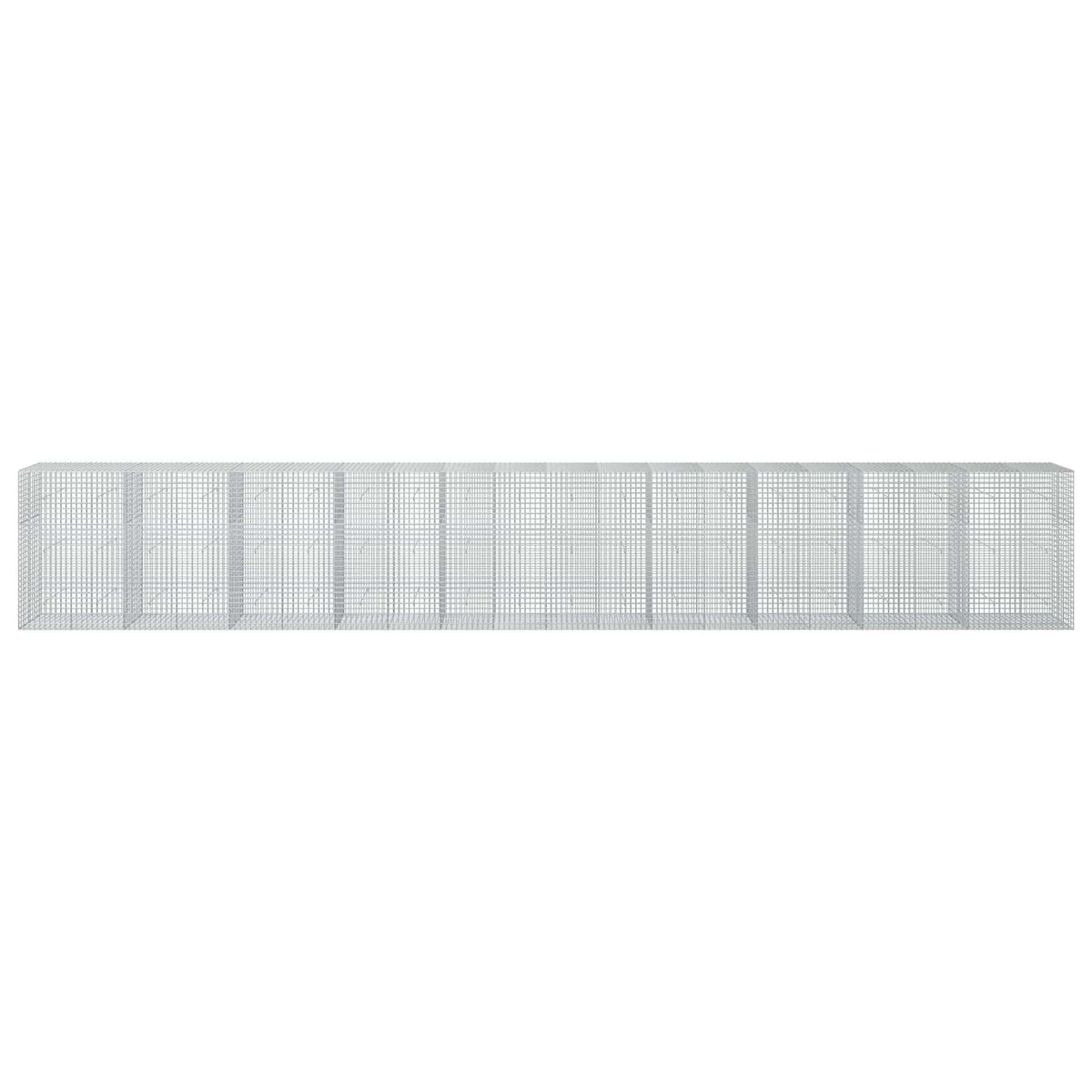 Γκαμπιόν με σύρμα 5 mm και πλέγμα 5x5 cm 1000x50x150 εκ - Pakobazaar