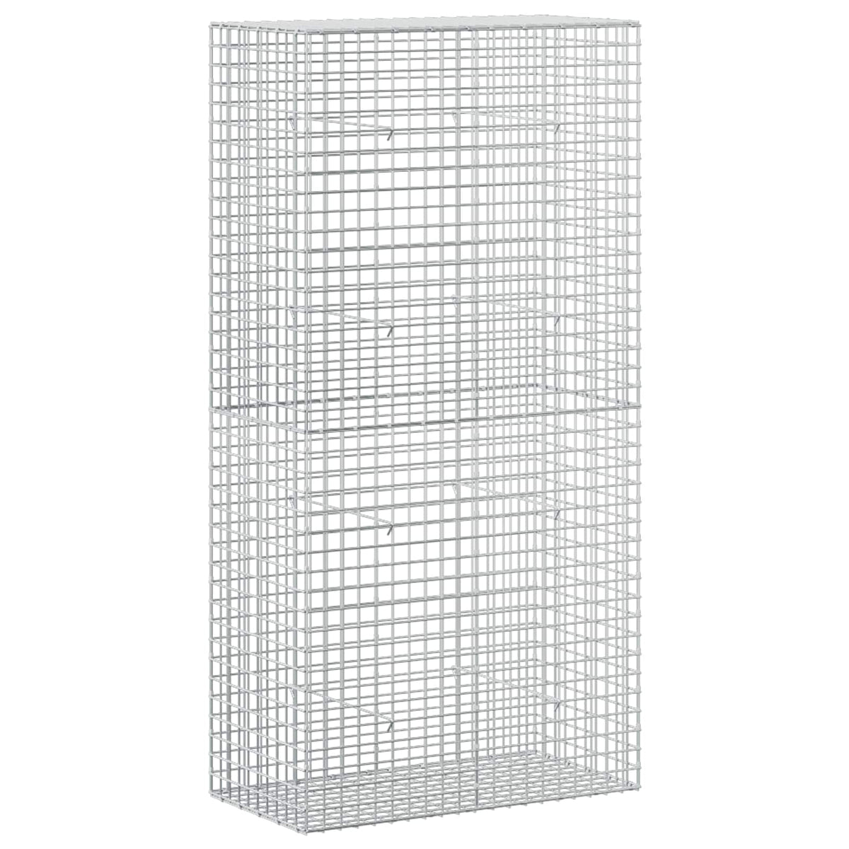 Γκαμπιόν με σύρμα 5 mm και πλέγμα 5x5 cm 100x50x200 cm - Pakobazaar