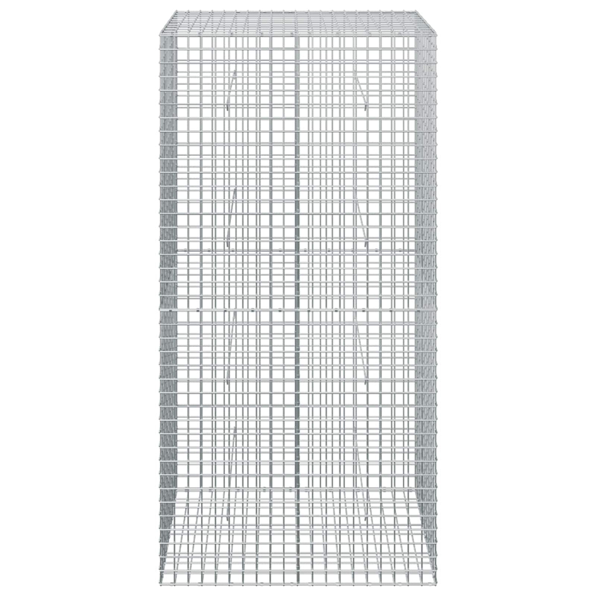 Γκαμπιόν με σύρμα 5 mm και πλέγμα 5x5 cm 100x50x200 cm - Pakobazaar
