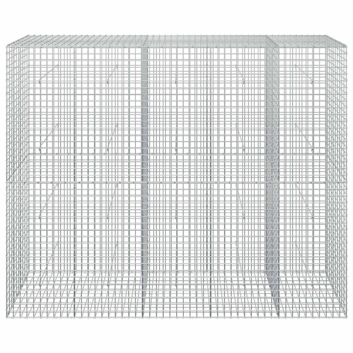 Γκαμπιόν με σύρμα 5 mm και πλέγμα 5x5 cm 250x50x200 εκ.
