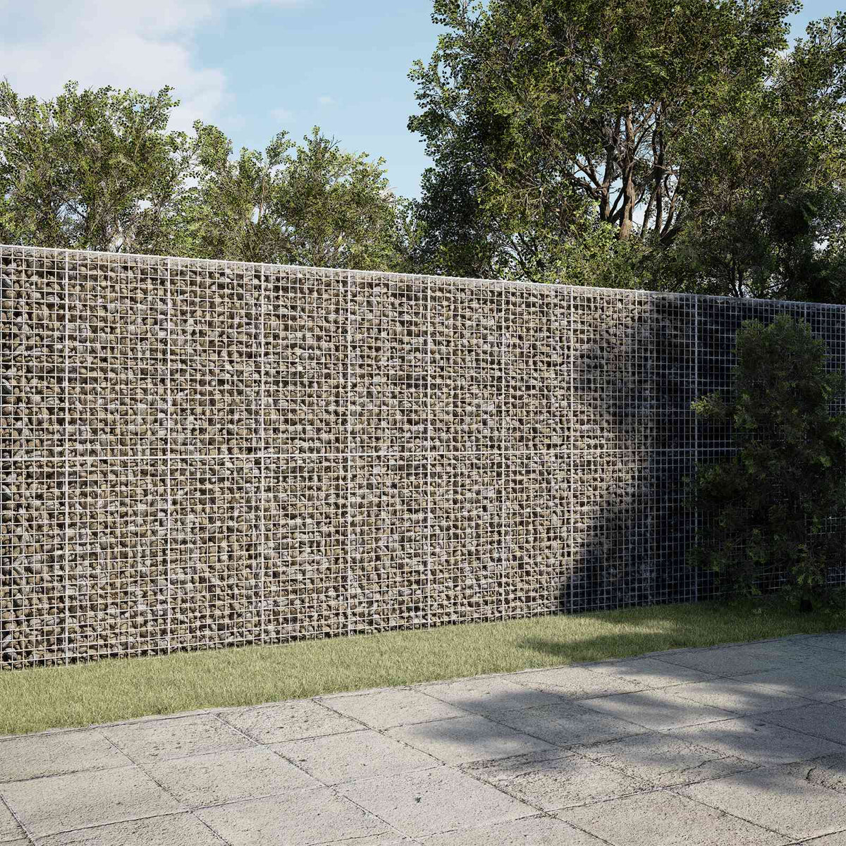 Γκαμπιόν με σύρμα 5 mm και πλέγμα 5x5 cm 950x50x200 εκ