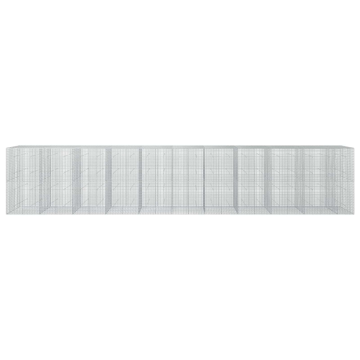 Γκαμπιόν με σύρμα 5 mm και πλέγμα 5x5 cm 1050x50x200 εκ - Pakobazaar