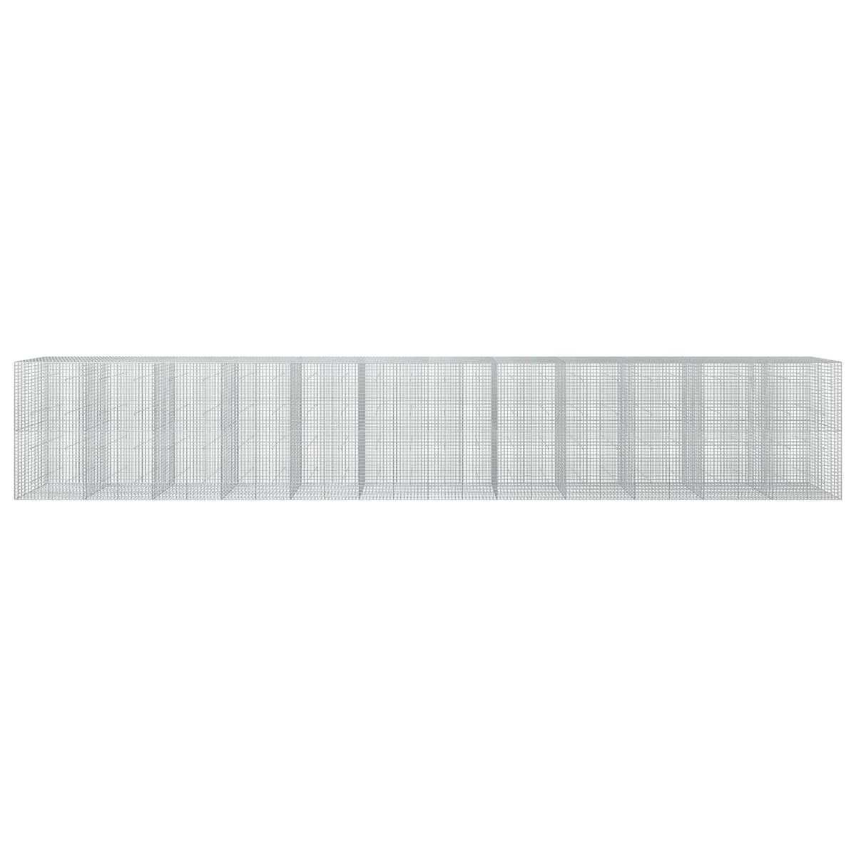Γκαμπιόν με σύρμα 5 mm και πλέγμα 5x5 cm 1200x50x200 εκ - Pakobazaar