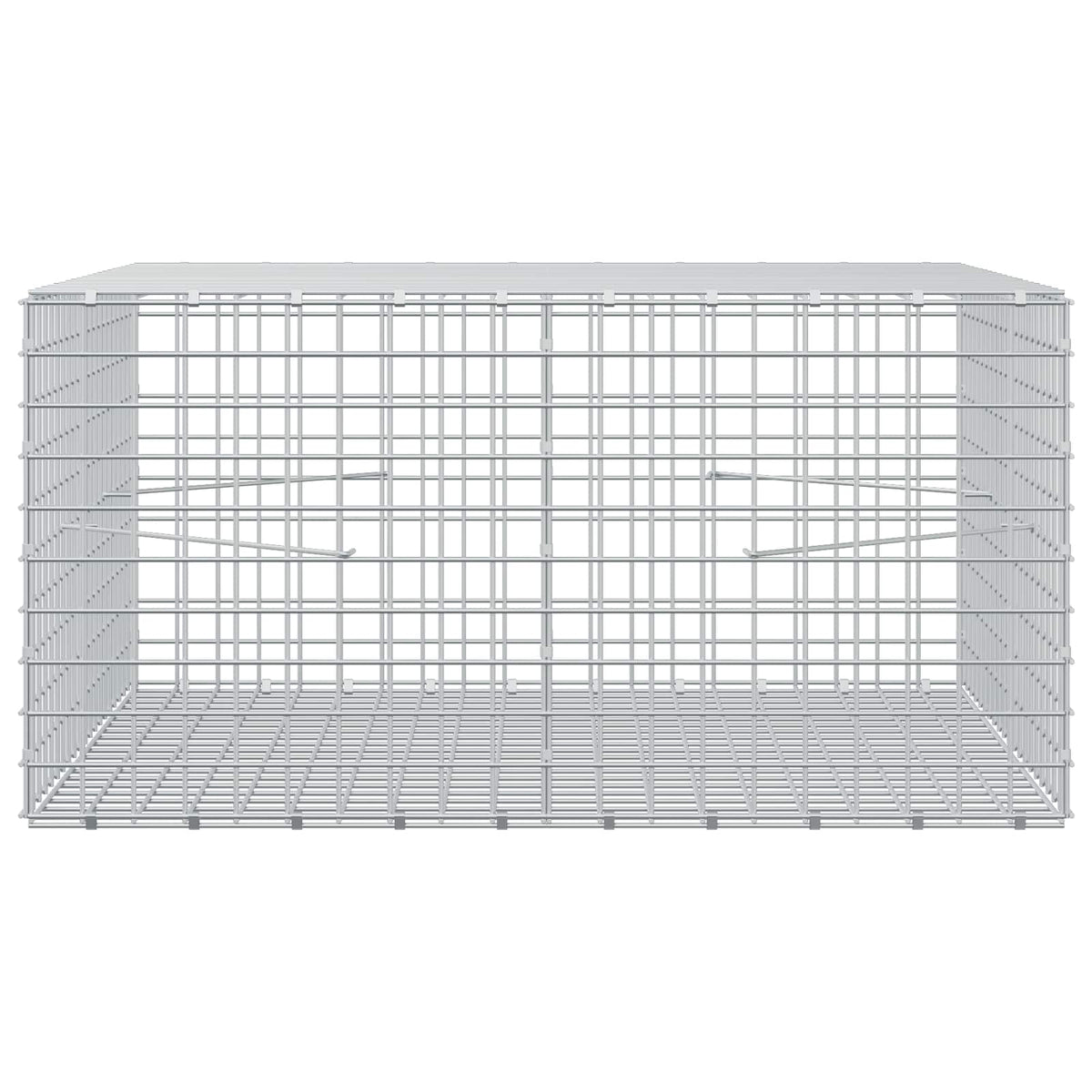 Γκαμπιόν με σύρμα 5 mm και πλέγμα 5x5 cm 100x100x50 εκ - Pakobazaar