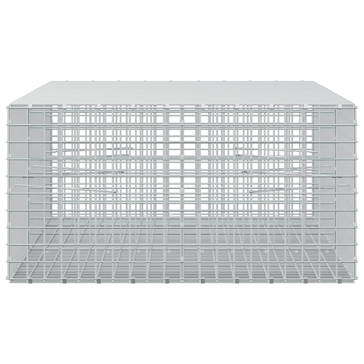 Γκαμπιόν με σύρμα 5 mm και πλέγμα 5x5 cm 250x100x50 εκ. - Pakobazaar