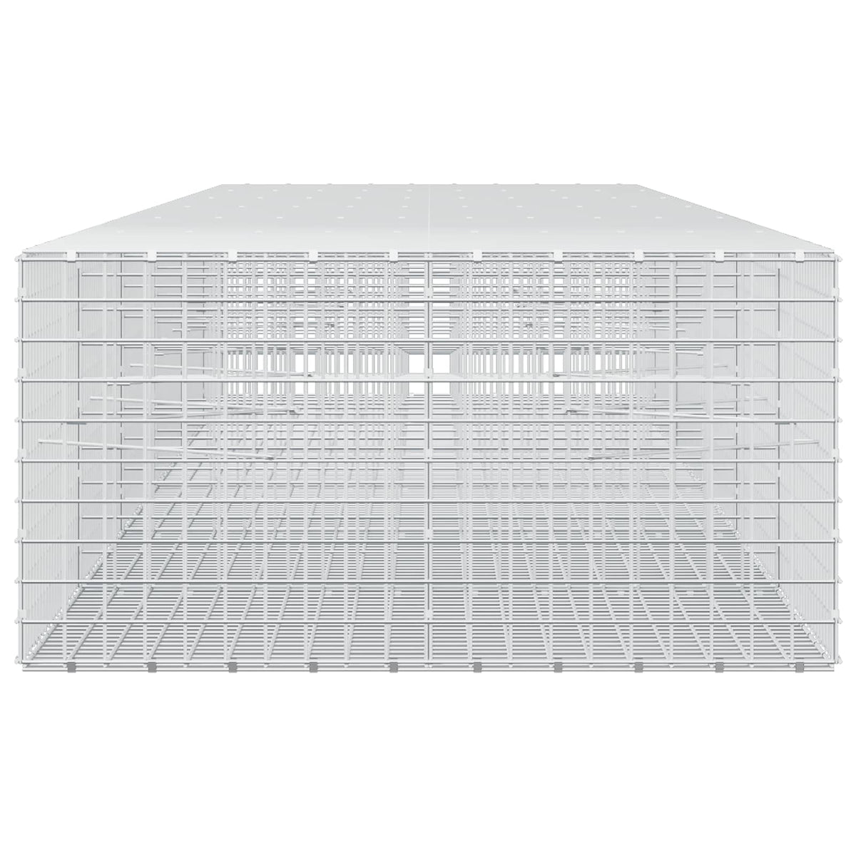 Γκαμπιόν με σύρμα 5 mm και πλέγμα 5x5 cm 600x100x50 εκ. - Pakobazaar