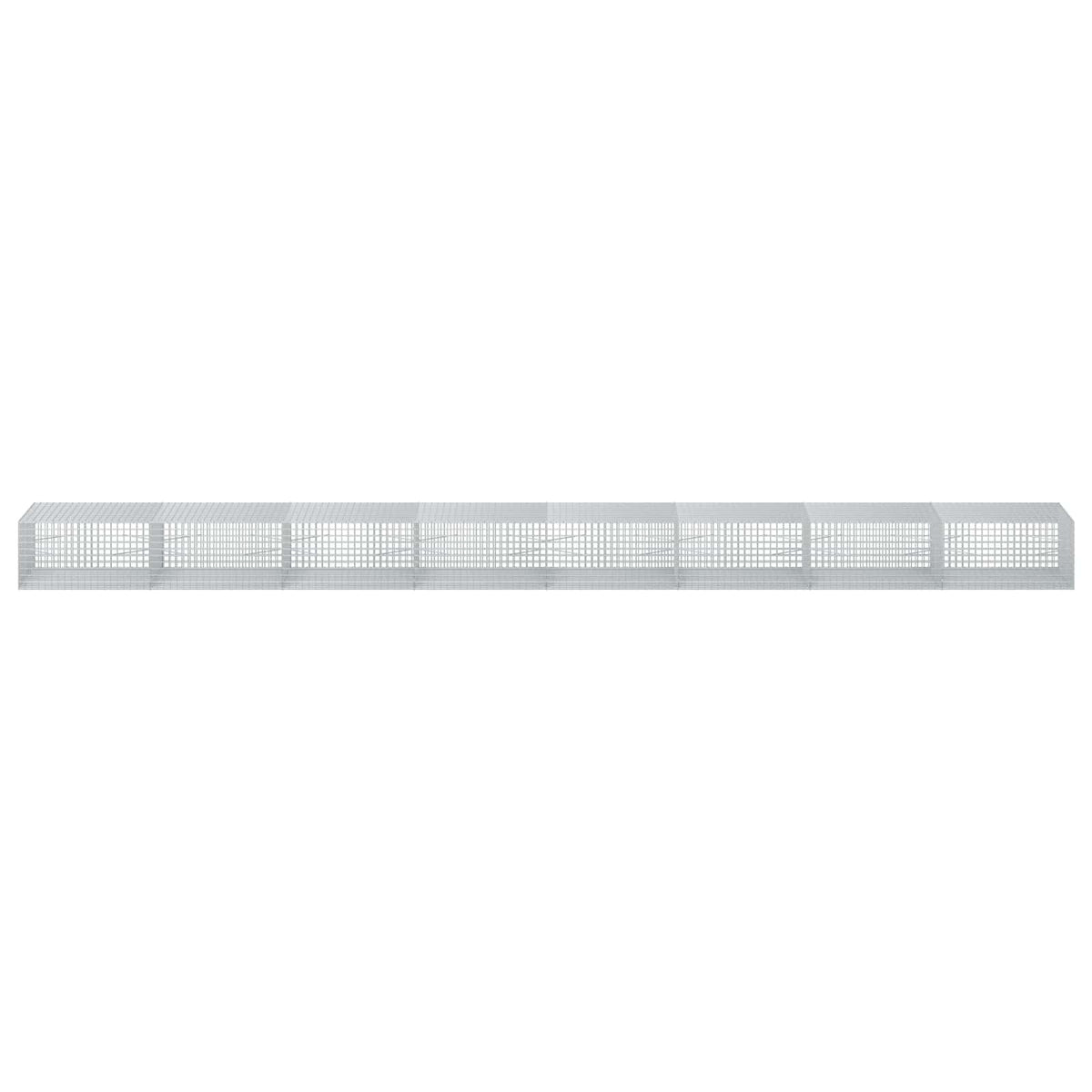 Γκαμπιόν με σύρμα 5 mm και πλέγμα 5x5 cm 800x100x50 εκ. - Pakobazaar
