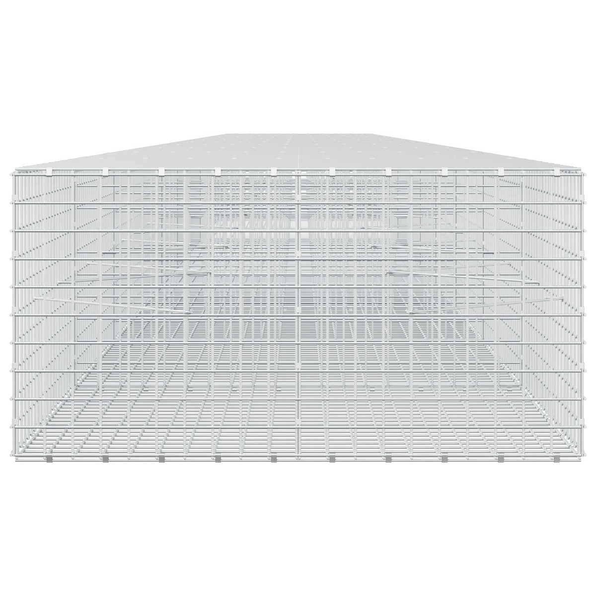 Γκαμπιόν με σύρμα 5 mm και πλέγμα 5x5 cm 1100x100x50 εκ - Pakobazaar