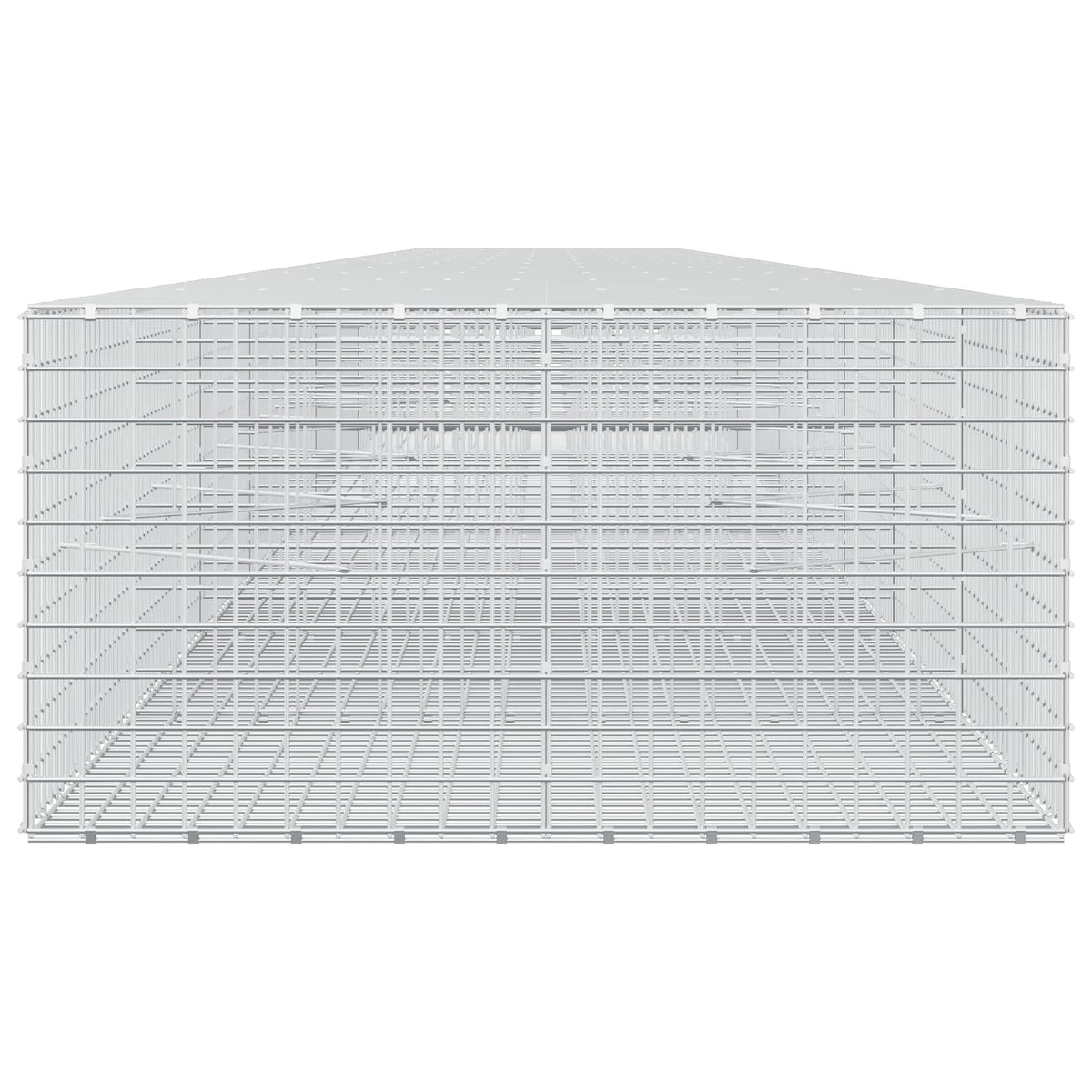 Γκαμπιόν με σύρμα 5 mm και πλέγμα 5x5 cm 1200x100x50 εκ - Pakobazaar