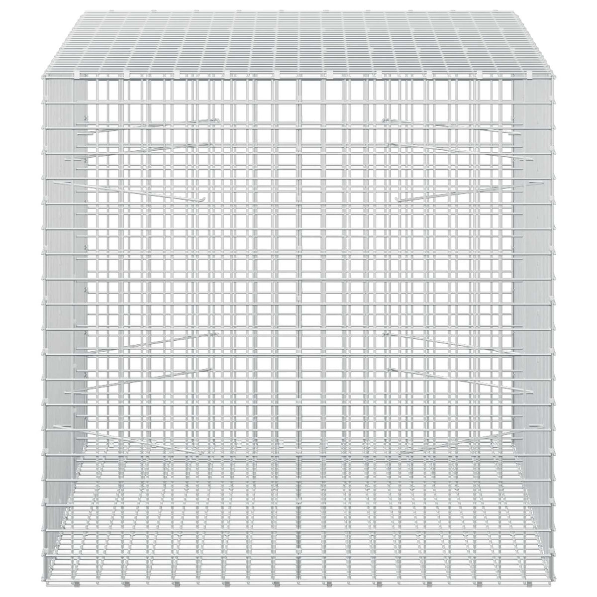 Γκαμπιόν με σύρμα 5 mm και πλέγμα 5x5 cm 150x100x100 εκ. - Pakobazaar