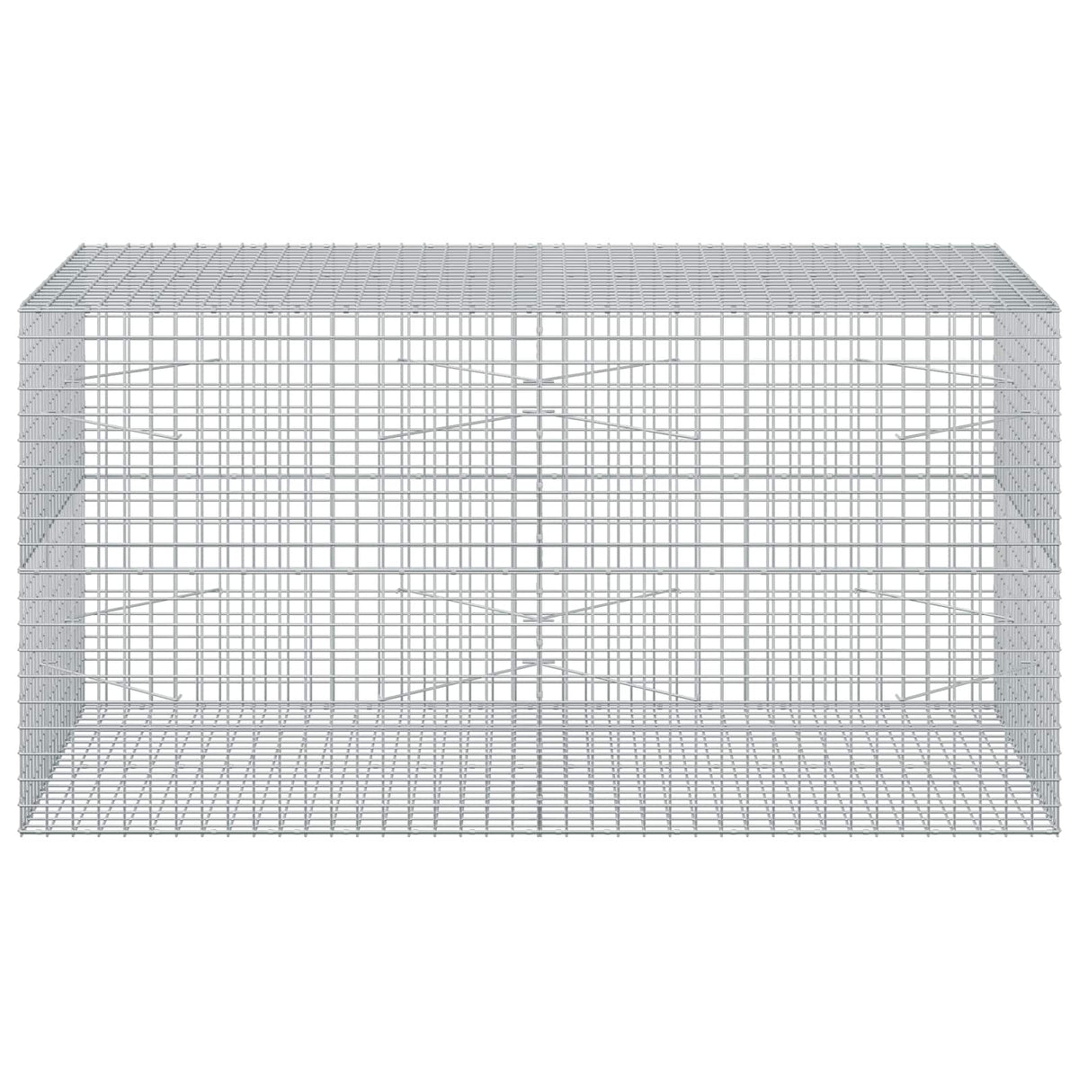Γκαμπιόν με σύρμα 5 mm και πλέγμα 5x5 cm 200x100x100 εκ. - Pakobazaar