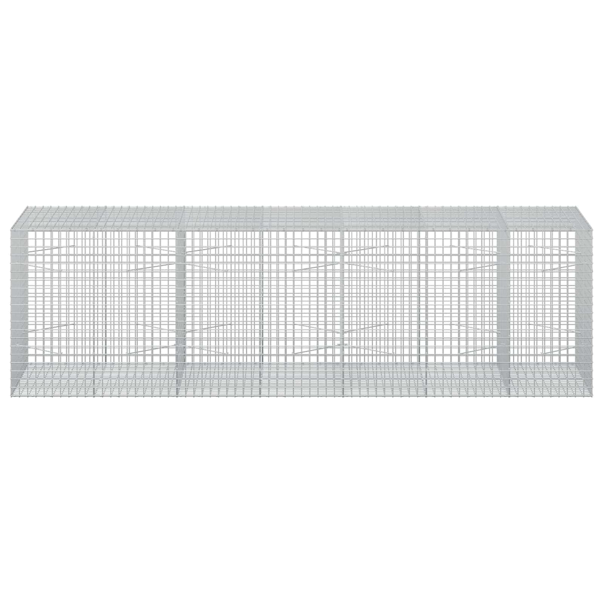 Γκαμπιόν με σύρμα 5 mm και πλέγμα 5x5 cm 350x100x100 εκ. - Pakobazaar