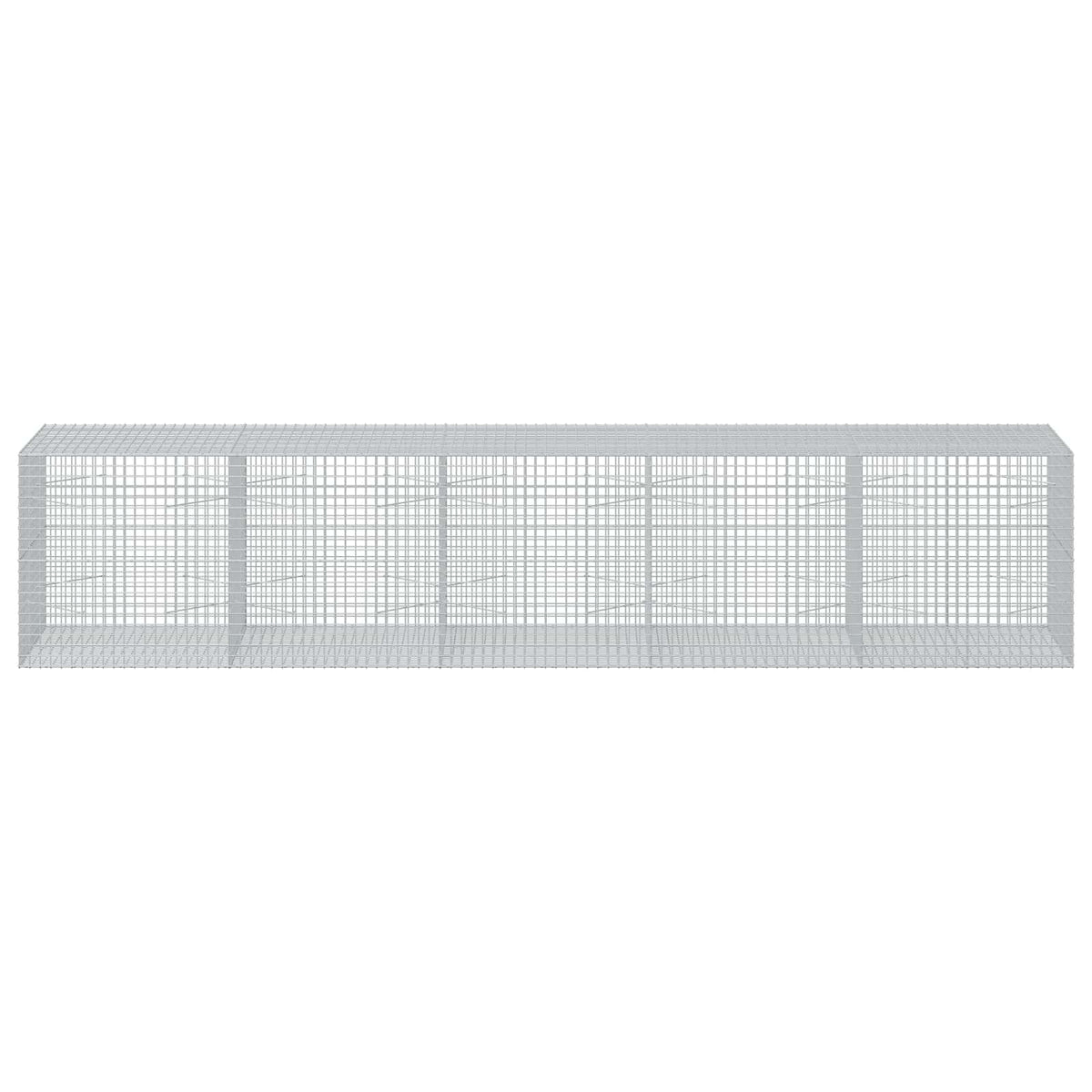 Γκαμπιόν με σύρμα 5 mm και πλέγμα 5x5 cm 500x100x100 εκ - Pakobazaar