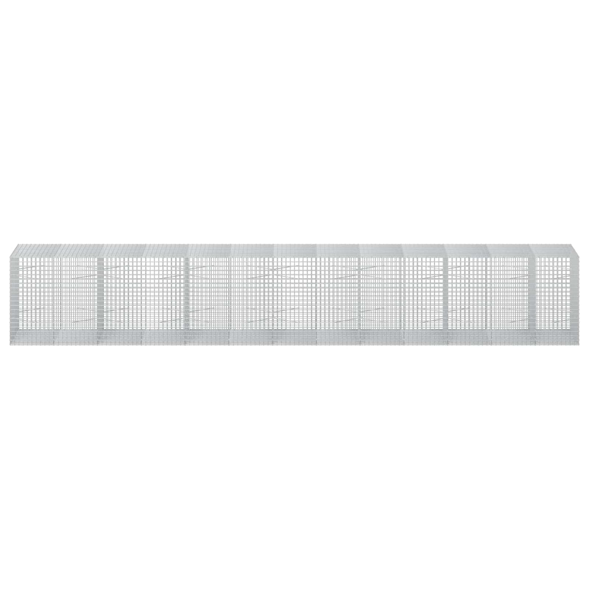 Γκαμπιόν με σύρμα 5 mm και πλέγμα 5x5 cm 650x100x100 εκ - Pakobazaar