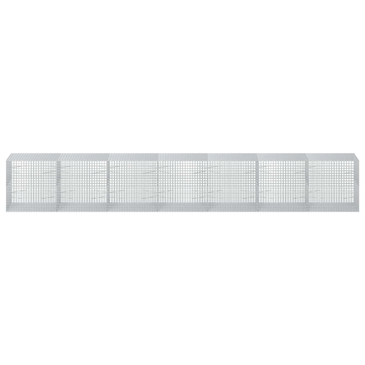 Γκαμπιόν με σύρμα 5 mm και πλέγμα 5x5 cm 700x100x100 εκ. - Pakobazaar
