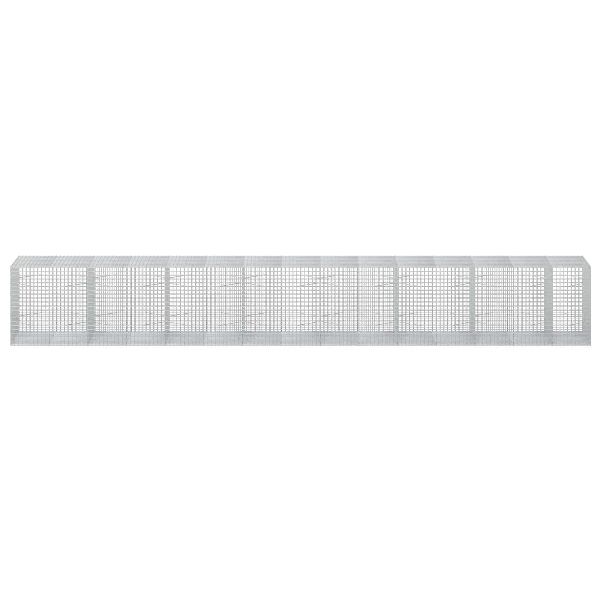 Γκαμπιόν με σύρμα 5 mm και πλέγμα 5x5 cm 750x100x100 εκ. - Pakobazaar