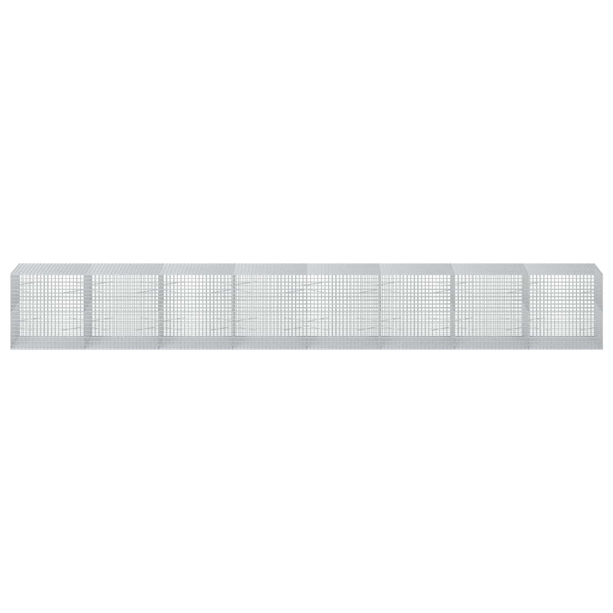 Γκαμπιόν με σύρμα 5 mm και πλέγμα 5x5 cm 800x100x100 εκ. - Pakobazaar