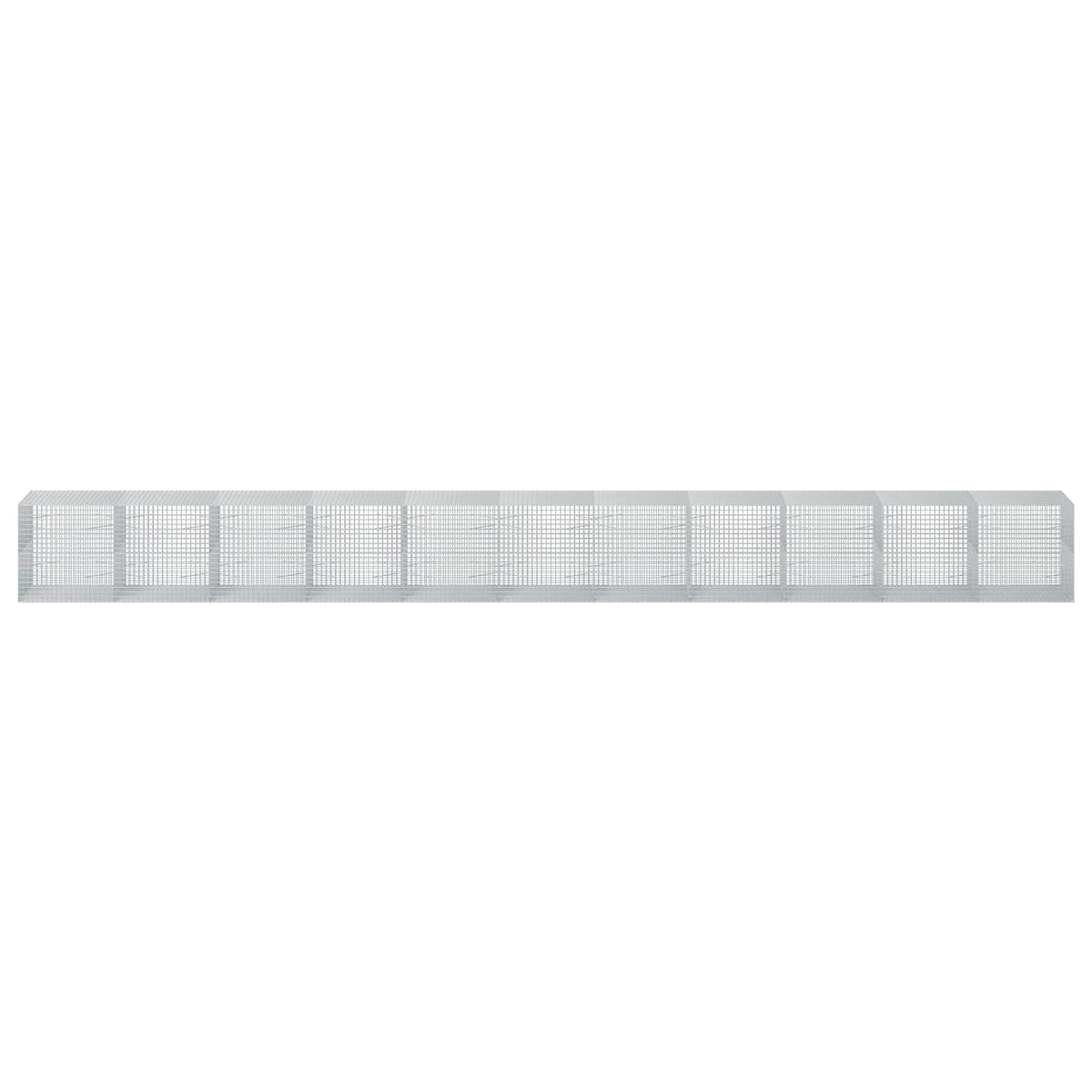 Γκαμπιόν με σύρμα 5 mm και πλέγμα 5x5 cm 1100x100x100 εκ - Pakobazaar
