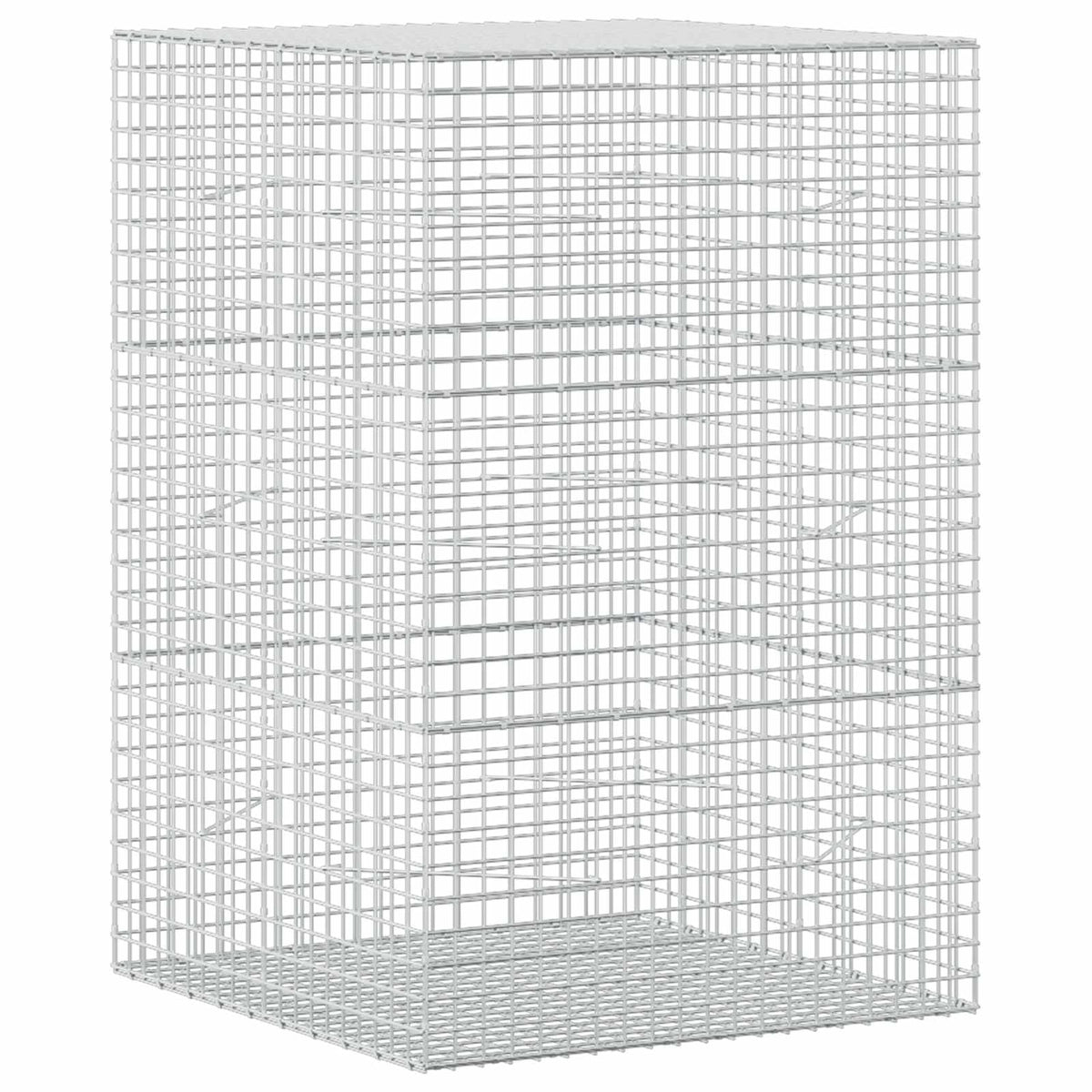 Γκαμπιόν με σύρμα 5 mm και πλέγμα 5x5 cm 100x100x150 εκ - Pakobazaar