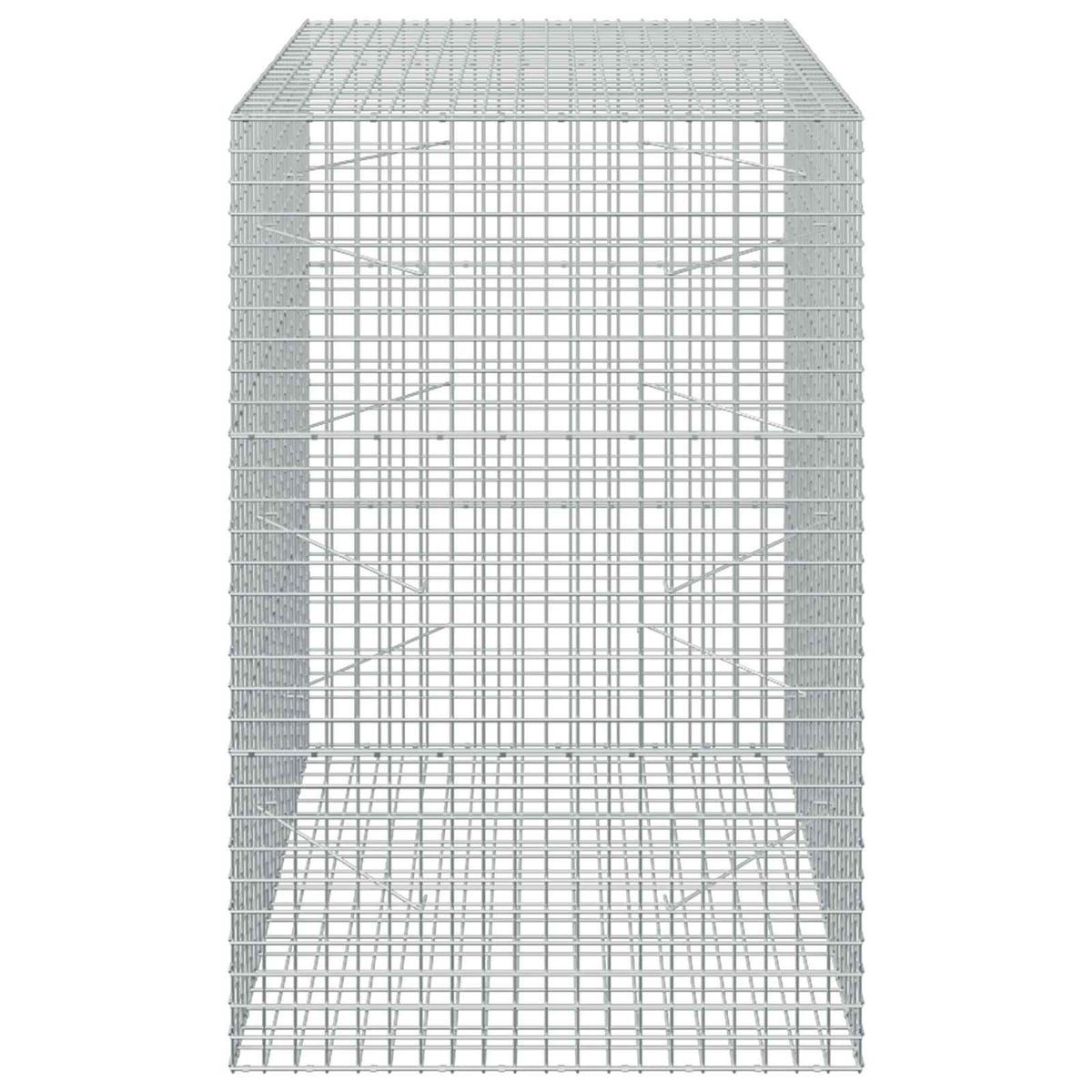 Γκαμπιόν με σύρμα 5 mm και πλέγμα 5x5 cm 100x100x150 εκ - Pakobazaar