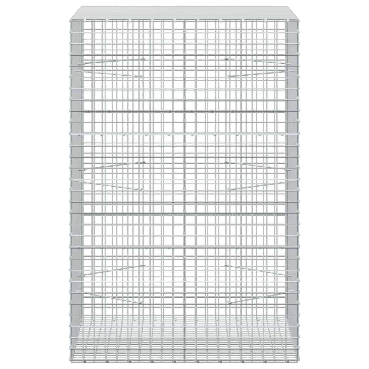 Γκαμπιόν με σύρμα 5 mm και πλέγμα 5x5 cm 100x100x150 εκ - Pakobazaar