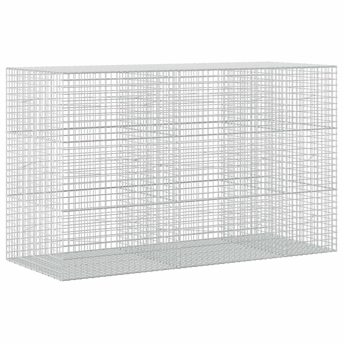 Γκαμπιόν με σύρμα 5 mm και πλέγμα 5x5 cm 250x100x150 εκ. - Pakobazaar
