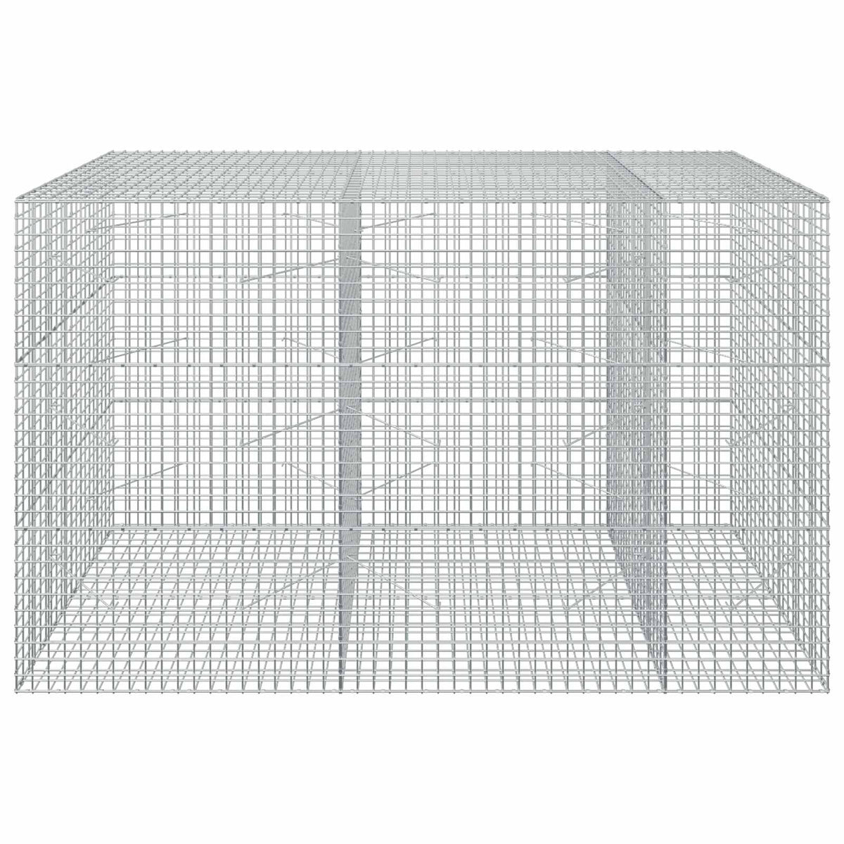 Γκαμπιόν με σύρμα 5 mm και πλέγμα 5x5 cm 250x100x150 εκ. - Pakobazaar