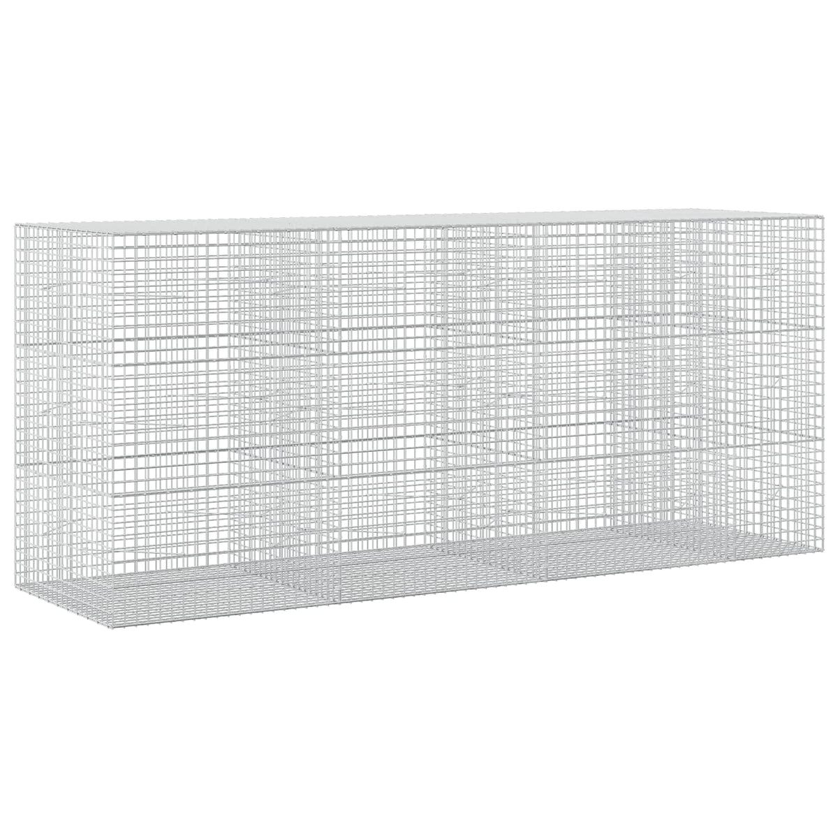 Γκαμπιόν με σύρμα 5 mm και πλέγμα 5x5 cm 350x100x150 εκ. - Pakobazaar