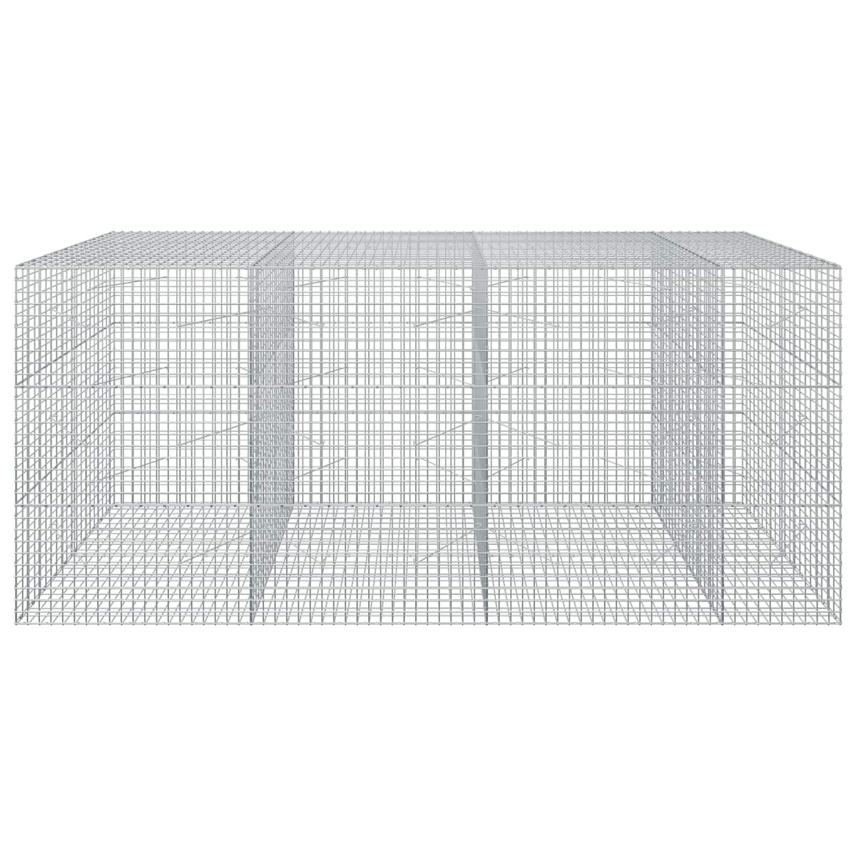 Γκαμπιόν με σύρμα 5 mm και πλέγμα 5x5 cm 350x100x150 εκ. - Pakobazaar