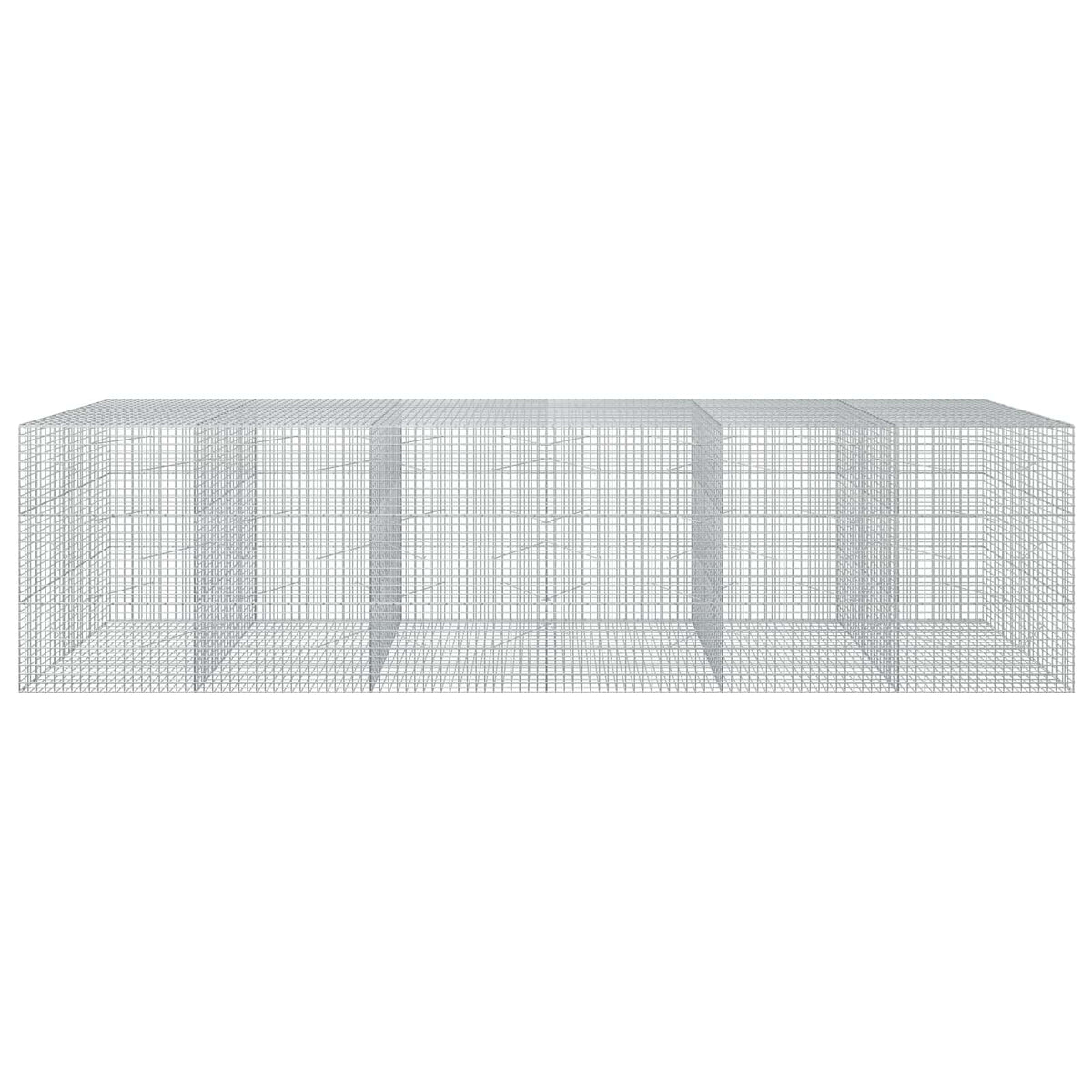 Γκαμπιόν με σύρμα 5 mm και πλέγμα 5x5 cm 600x100x150 εκ