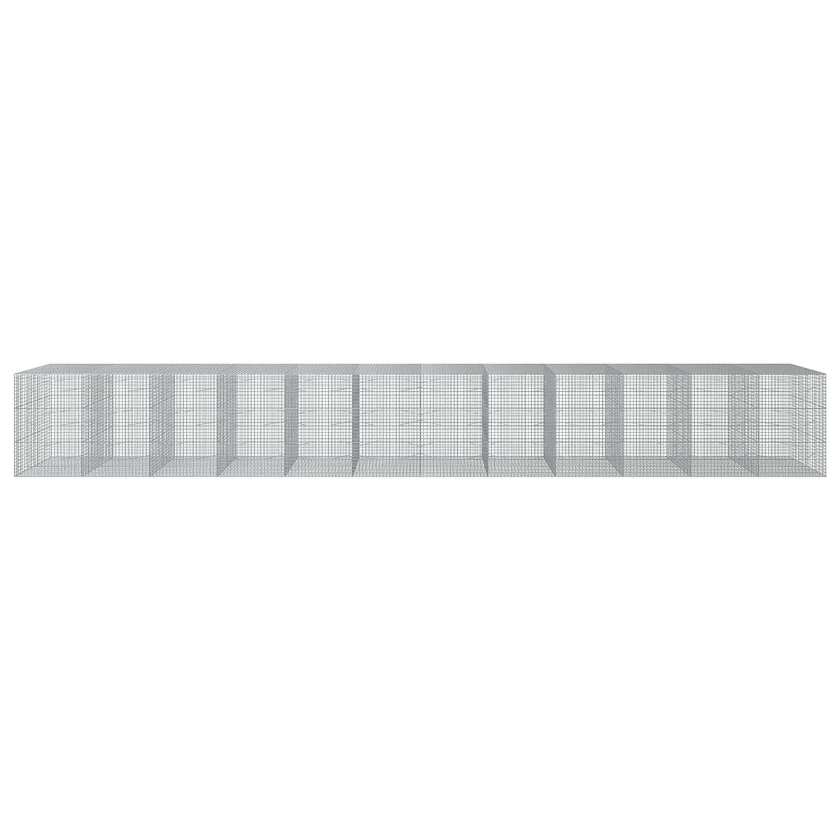 Γκαμπιόν με σύρμα 5 mm και πλέγμα 5x5 cm 1200x100x150 εκ. - Pakobazaar