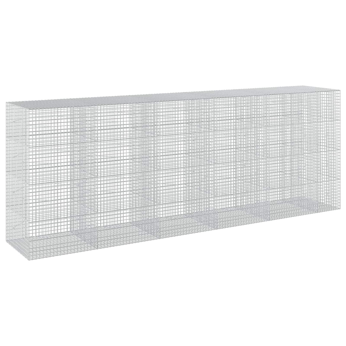 Γκαμπιόν με σύρμα 5 mm και πλέγμα 5x5 cm 550x100x200 εκ. - Pakobazaar