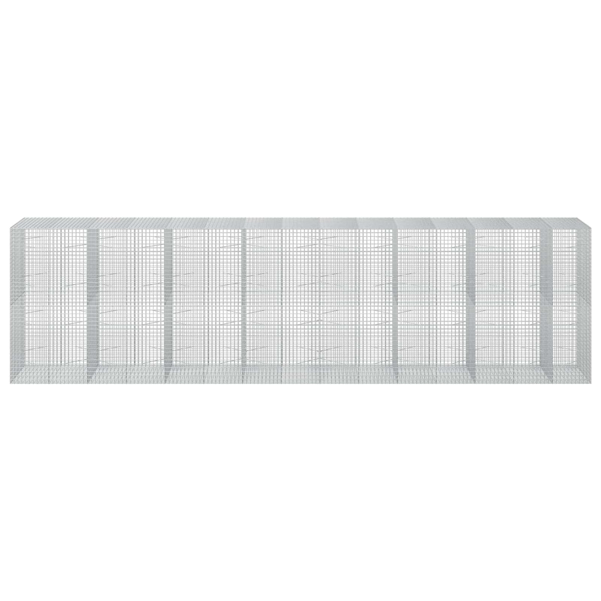 Γκαμπιόν με σύρμα 5 mm και πλέγμα 5x5 cm 750x100x200 εκ. - Pakobazaar