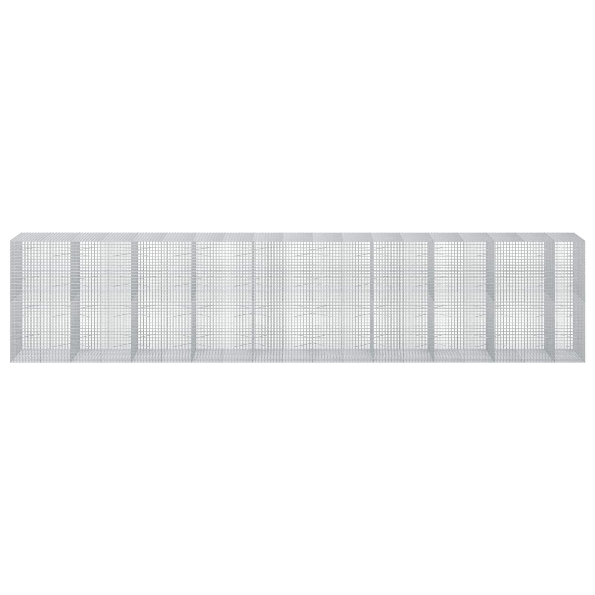 Γκαμπιόν με σύρμα 5 mm και πλέγμα 5x5 cm 950x100x200 εκ - Pakobazaar